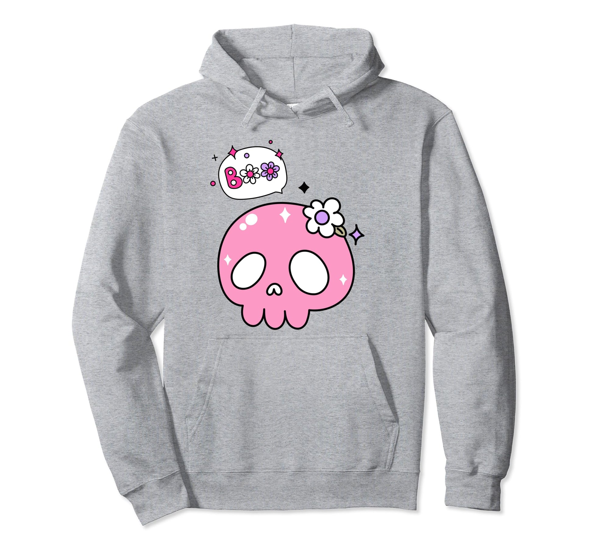 Funky Hippe Boho Goth Skeleton Boo Hoodie - Streetwear Style Men Women - T-Shirt, Sweatshirt, Hoodie