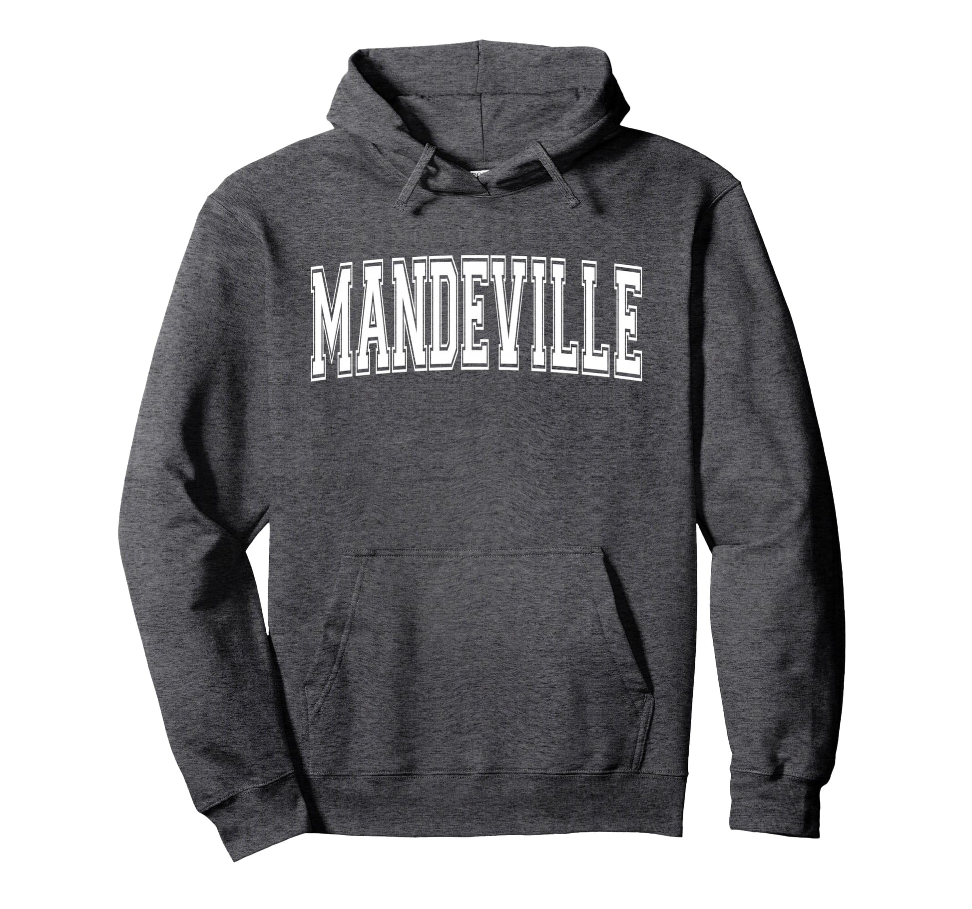 Mandeville La Louisiana Usa Sports Hoodie - Minimalist Print for Adults - T-Shirt, Sweatshirt, Hoodie