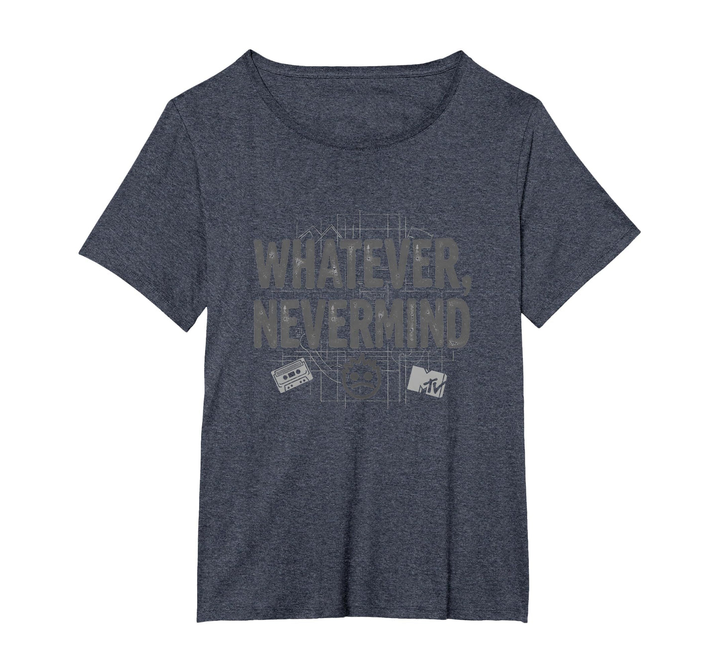 Whatever Nevermind Gen X Nostalgic T-Shirt - Minimalist Print Men Women - T-Shirt, Sweatshirt, Hoodie