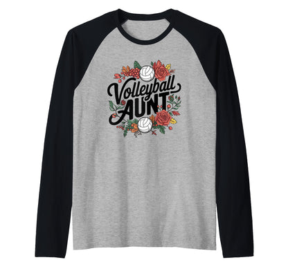 Volleyball Aunt Gifts And T-Shirt - Aesthetic Graphic for Adults - T-Shirt, Sweatshirt, Hoodie