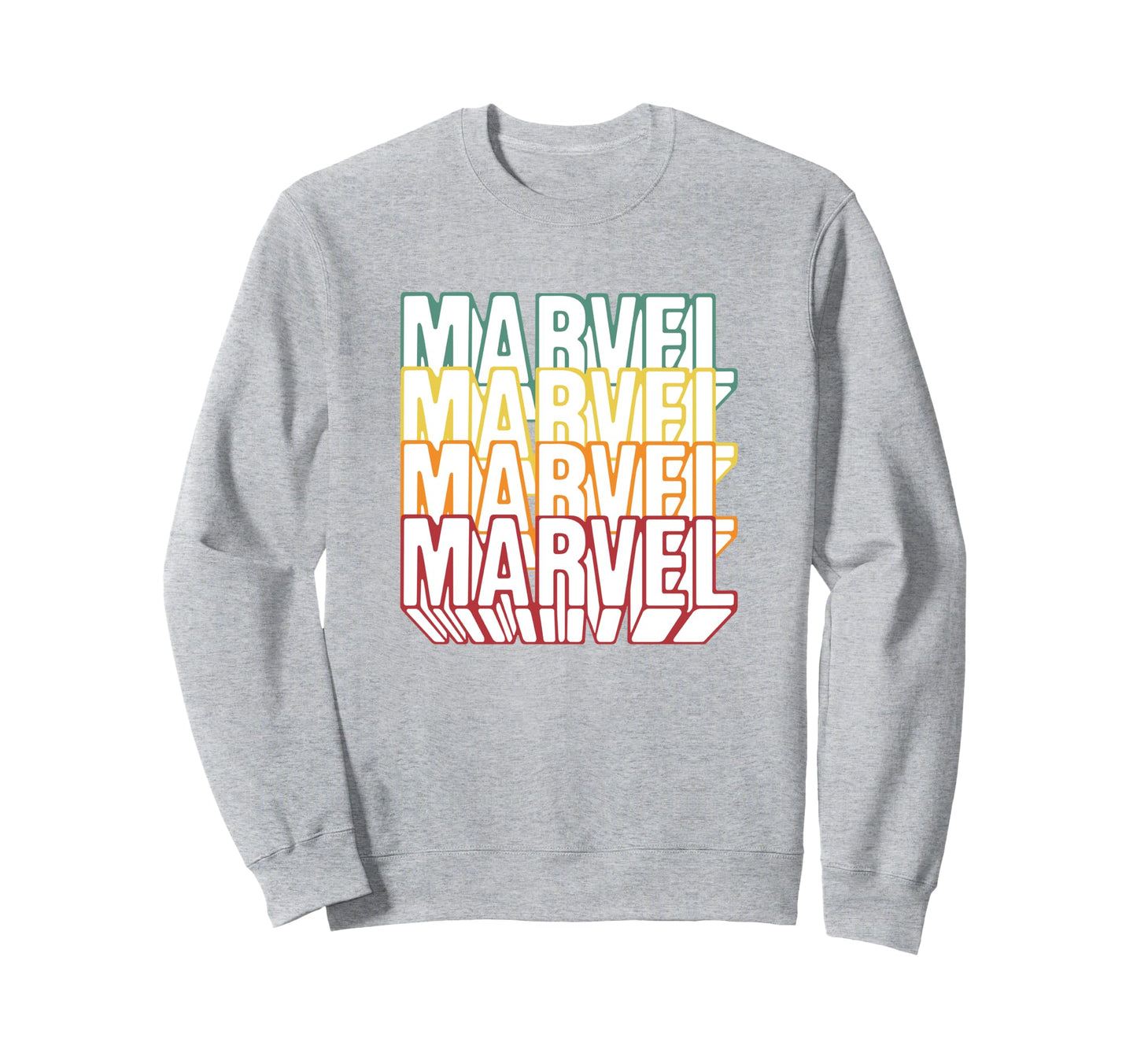 Marvel Comics Rainbow Outline 3D Sweatshirt - Novelty Apparel Men Women - T-Shirt, Sweatshirt, Hoodie