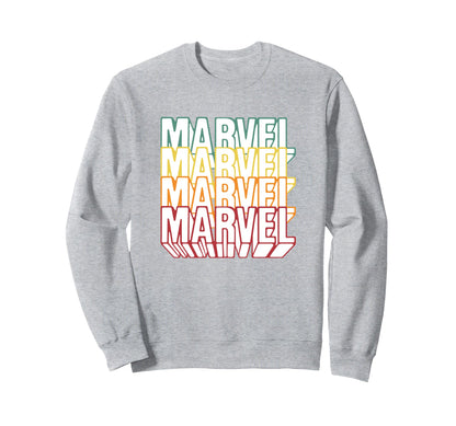 Marvel Comics Rainbow Outline 3D Sweatshirt - Novelty Apparel Men Women - T-Shirt, Sweatshirt, Hoodie