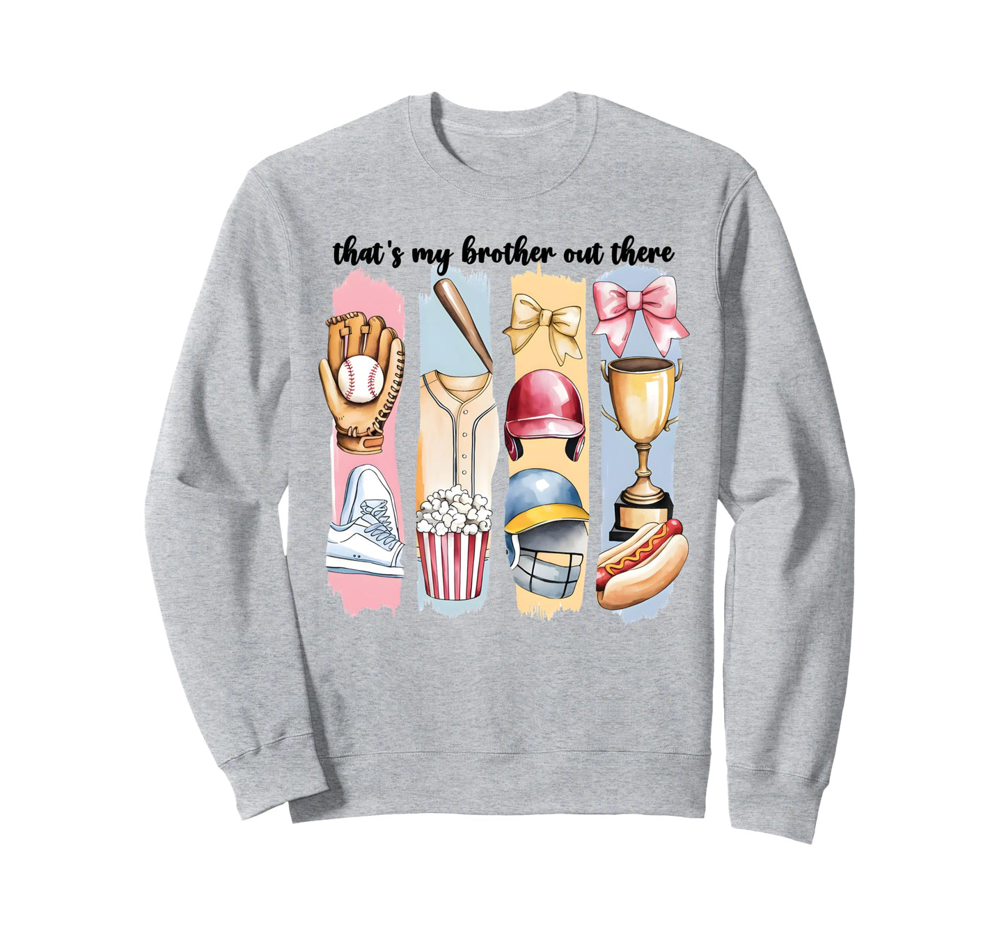 Brushstroke Baseball Sister Thats Sweatshirt - Streetwear Style Men Women - T-Shirt, Sweatshirt, Hoodie