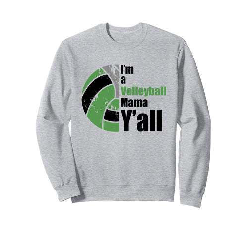 Green Black Volleyball Mom Funny Sweatshirt - Casual Everyday Wear Unisex - T-Shirt, Sweatshirt, Hoodie