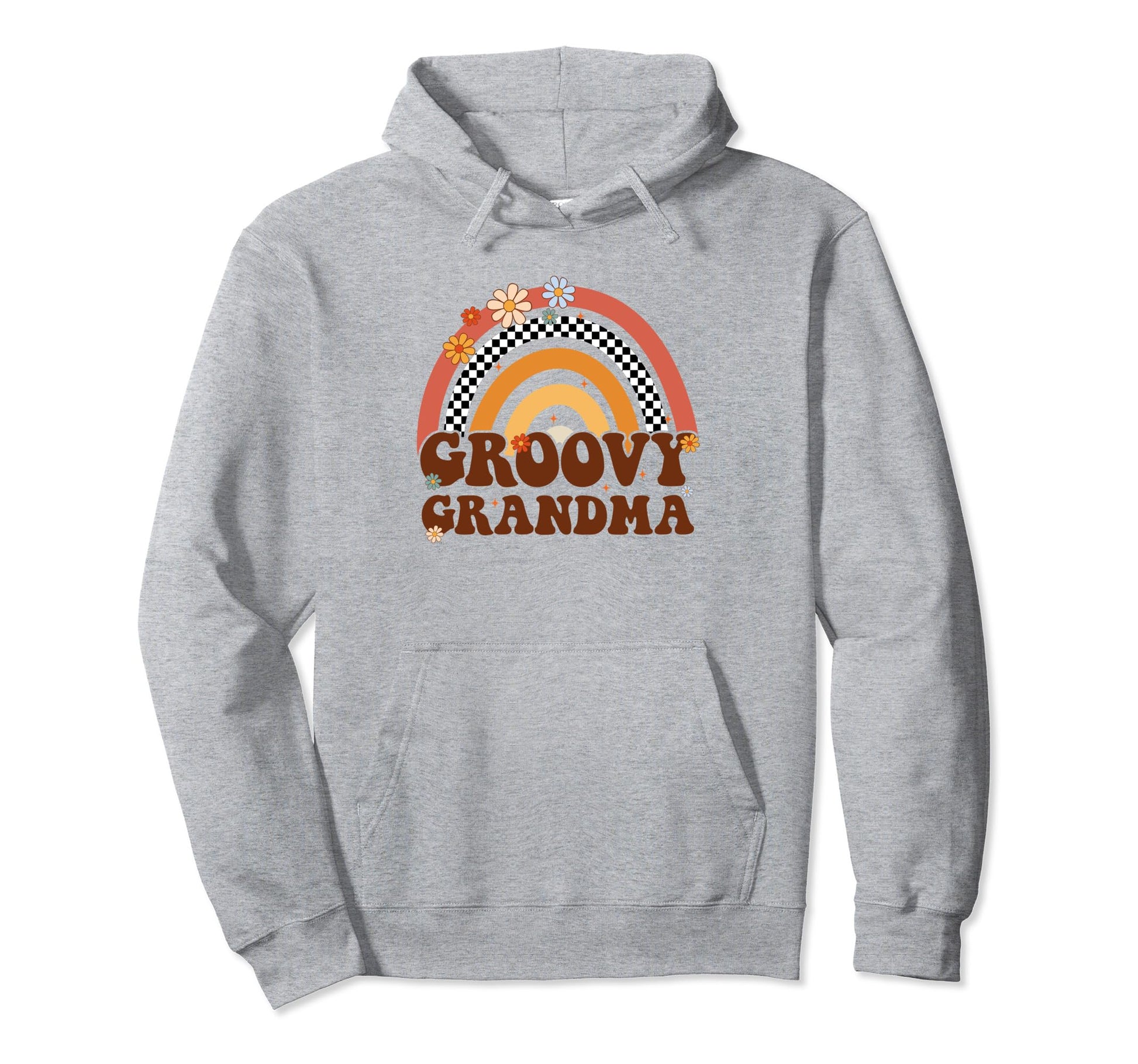Groovy Grandma Matching Family Rainbow Hoodie - Fun Novelty Design Unisex - T-Shirt, Sweatshirt, Hoodie