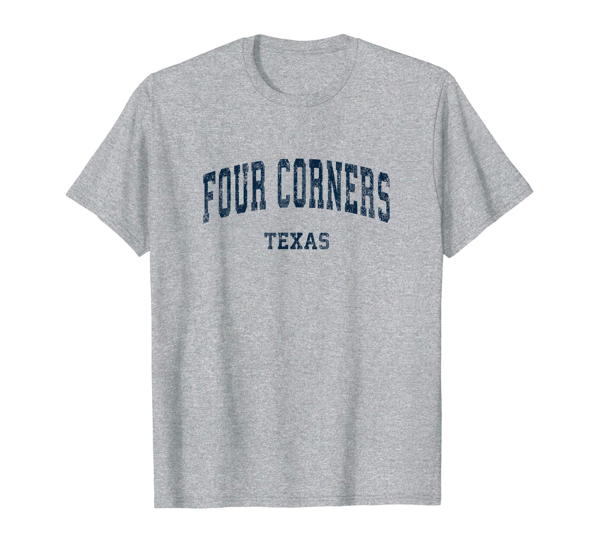 Four Corners Texas Tx Varsity Sports T-Shirt - Minimalist Print for Adults - T-Shirt, Sweatshirt, Hoodie