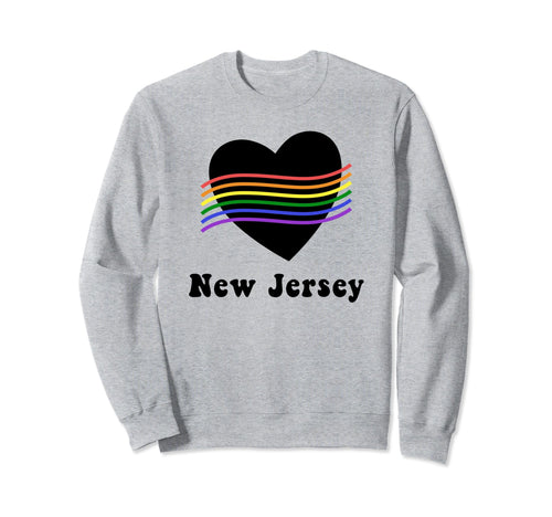 New Jersey Lgbtq Lgbt Gay Pride Sweatshirt - Trendy Graphic for Adults - T-Shirt, Sweatshirt, Hoodie