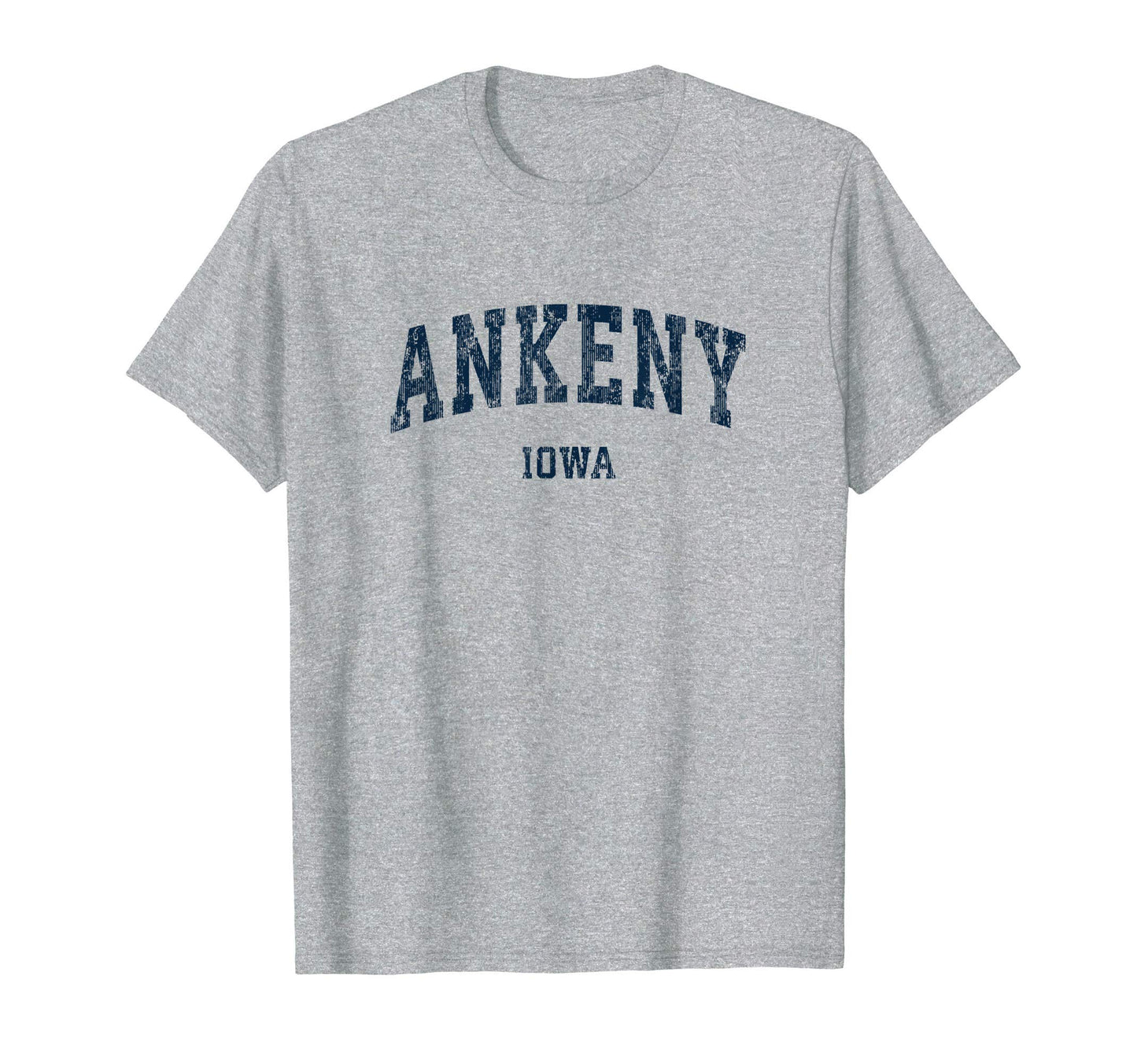 Ankeny Iowa Ia Varsity Sports Navy T-Shirt - Novelty Apparel Unisex - T-Shirt, Sweatshirt, Hoodie
