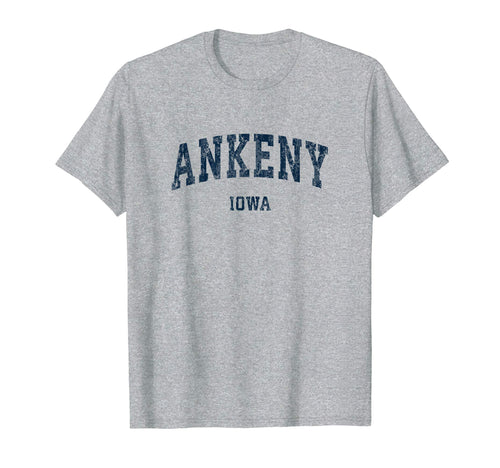 Ankeny Iowa Ia Varsity Sports Navy T-Shirt - Novelty Apparel Unisex - T-Shirt, Sweatshirt, Hoodie
