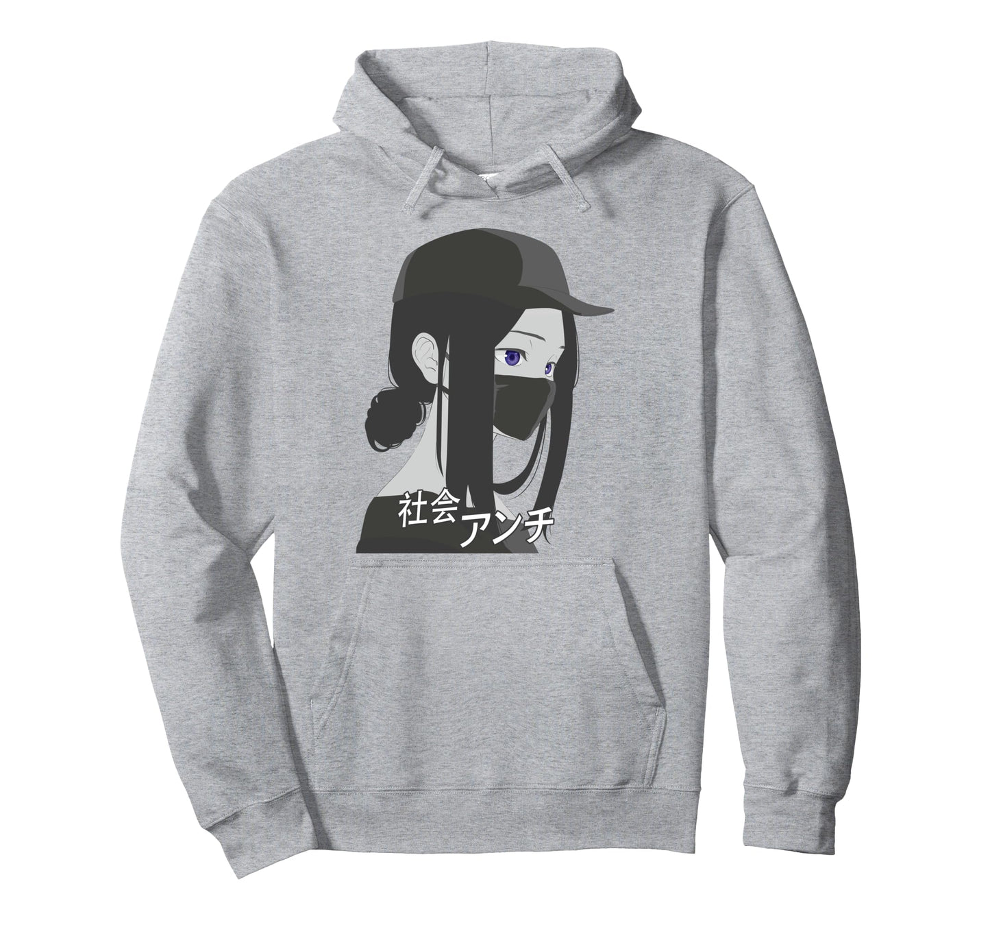 Anti Social Japanese Aesthetic Hoodie - Streetwear Style Men Women - T-Shirt, Sweatshirt, Hoodie