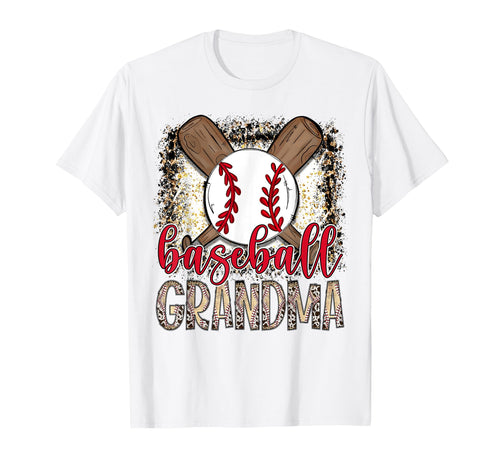 Baseball Grandma Leopard Proud Ball T-Shirt - Aesthetic Graphic for Adults - T-Shirt, Sweatshirt, Hoodie