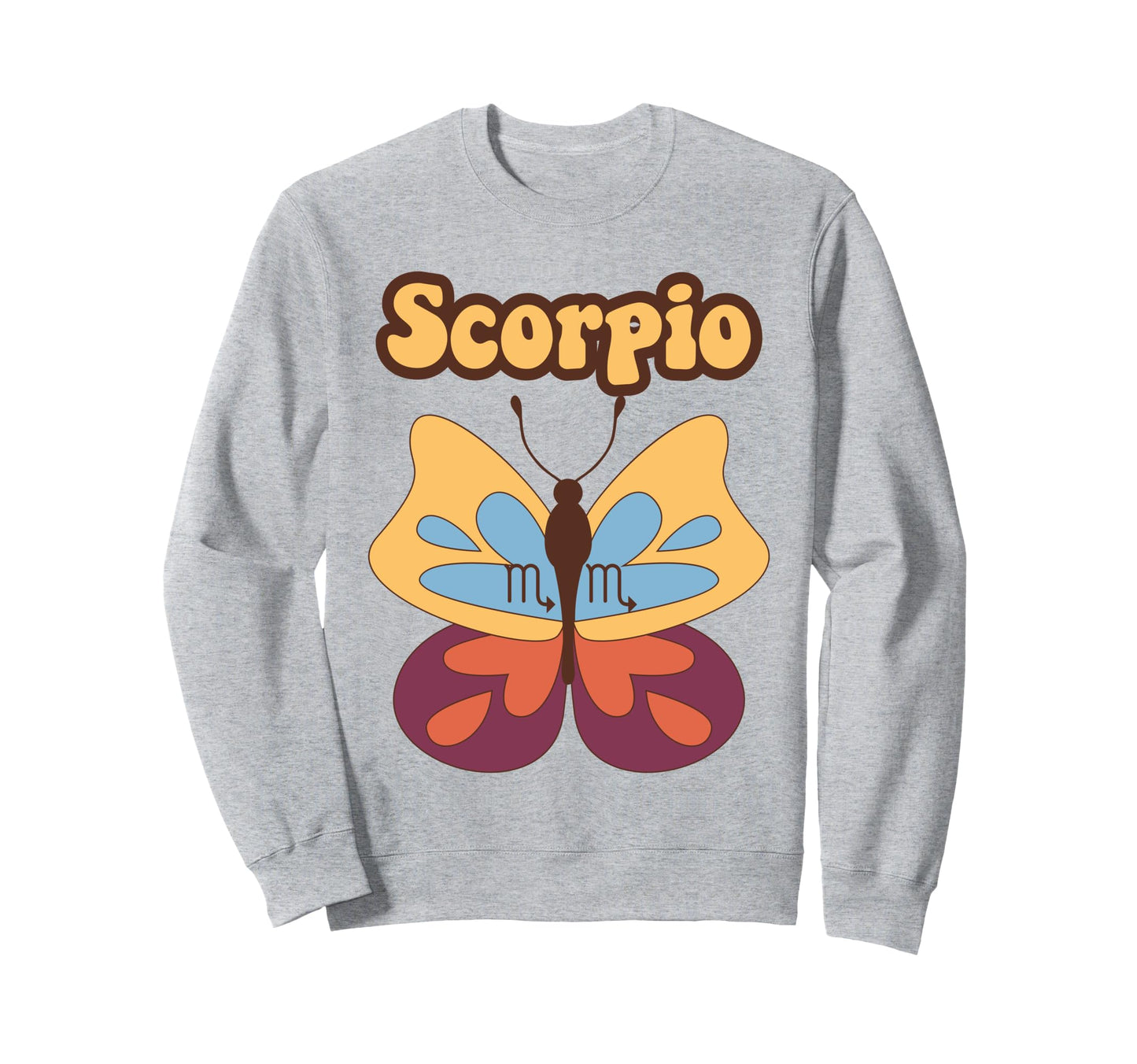 Scorpio Zodiac Butterfly Boho Sweatshirt - Streetwear Style Men Women - T-Shirt, Sweatshirt, Hoodie