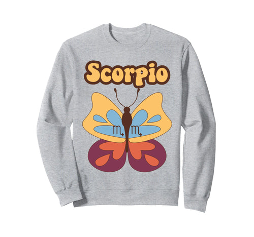 Scorpio Zodiac Butterfly Boho Sweatshirt - Streetwear Style Men Women - T-Shirt, Sweatshirt, Hoodie