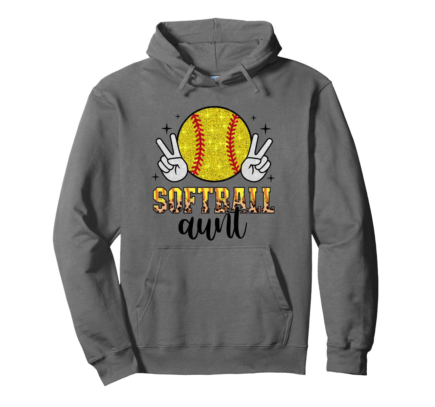 Softball Aunt Proud Baseball Softball Hoodie - Streetwear Style Men Women - T-Shirt, Sweatshirt, Hoodie