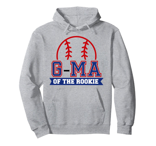 G Ma Rookie 1St Birthday Baseball Hoodie - Novelty Apparel for Adults - T-Shirt, Sweatshirt, Hoodie