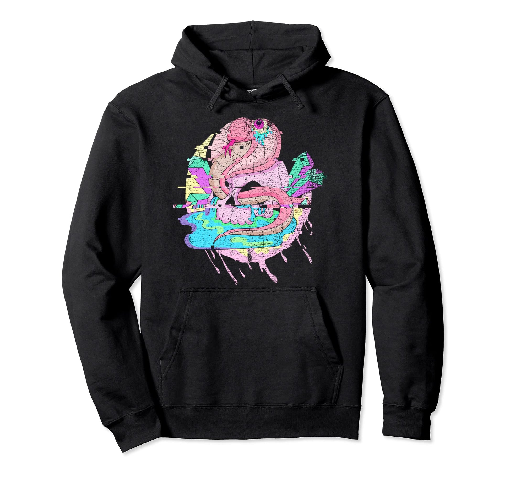 Pagan Occult Skull Anime Animal Snake Hoodie - Unique Graphic Men Women - T-Shirt, Sweatshirt, Hoodie