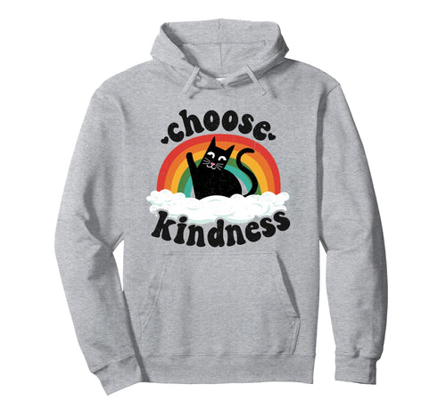 Anti Bullying Rainbow Peace Kind Hoodie - Minimalist Print for Adults - T-Shirt, Sweatshirt, Hoodie
