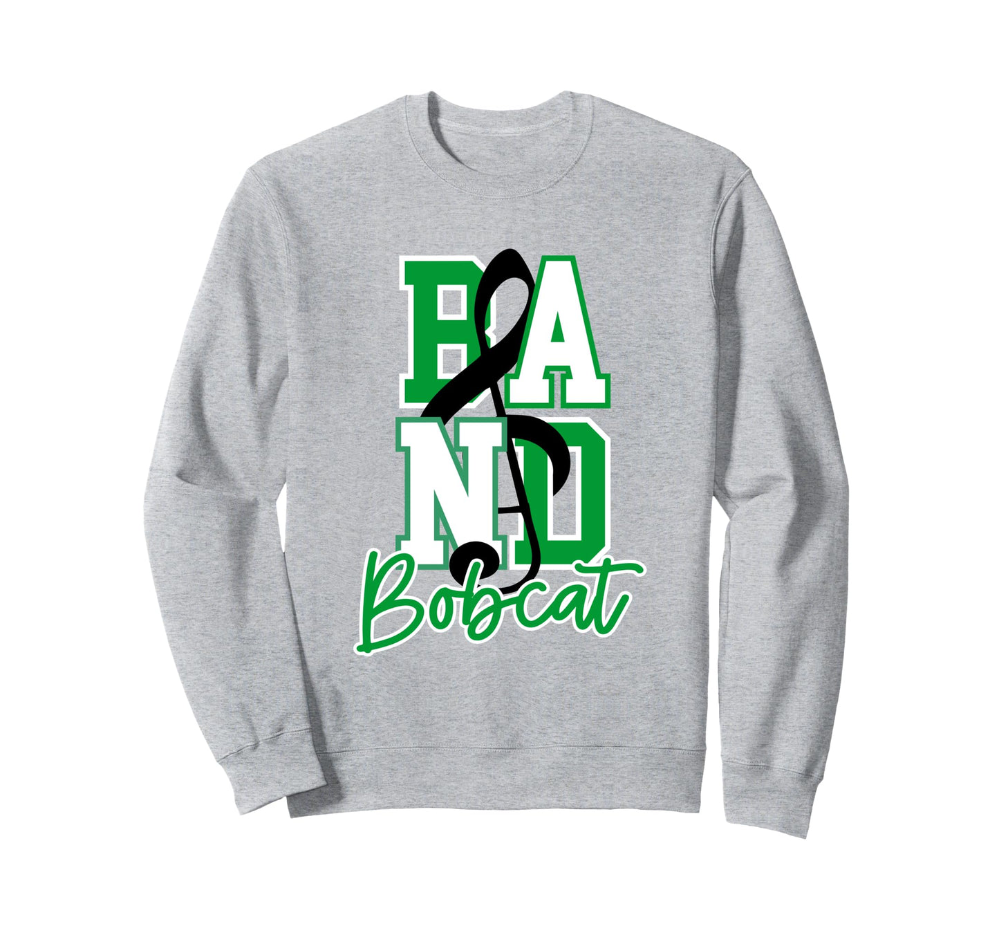 Bobcat Band School Spirit Band Mom Sweatshirt - Unique Graphic Unisex - T-Shirt, Sweatshirt, Hoodie