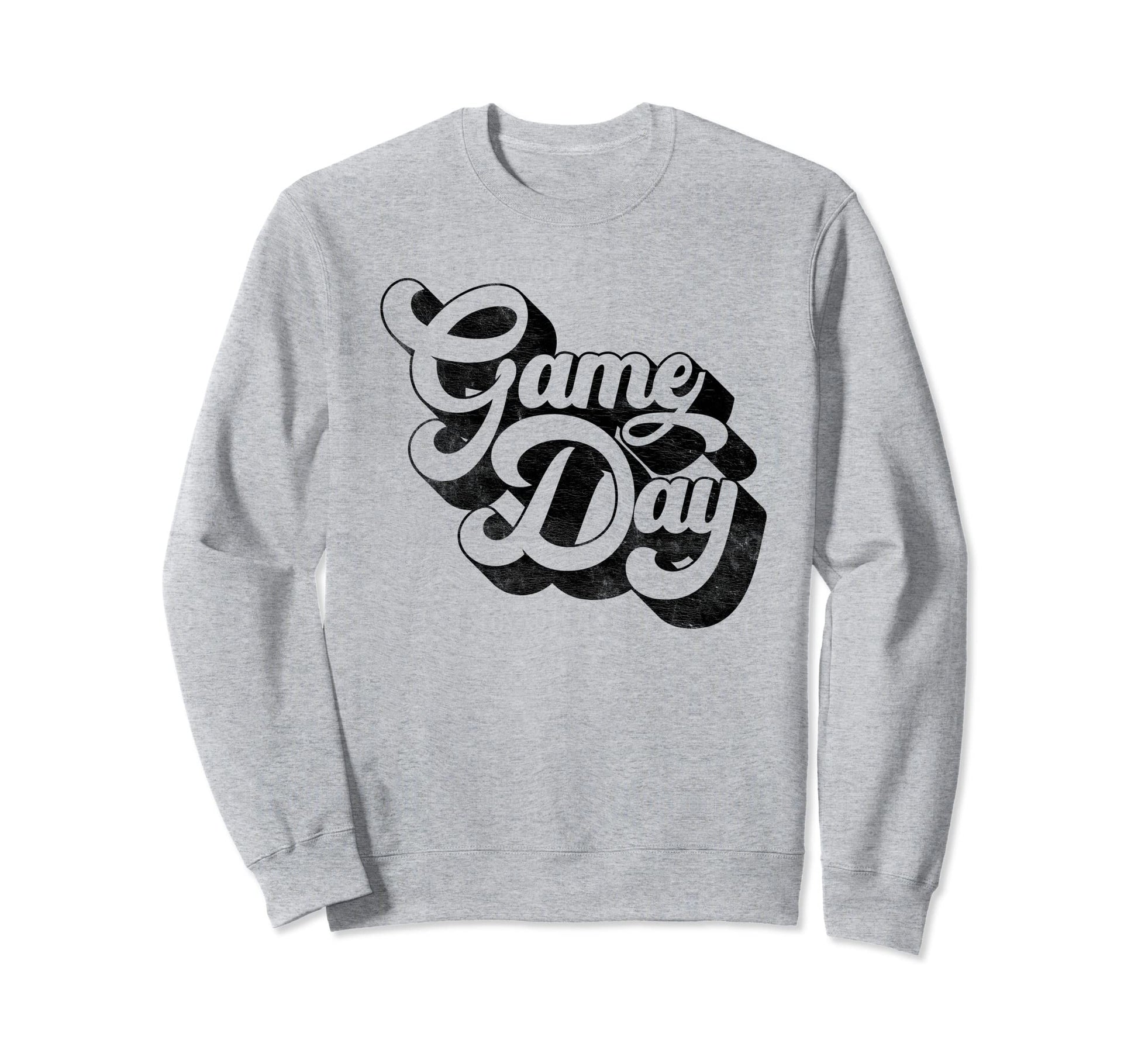 Game Day Black Sports Soccer Football Sweatshirt - Trendy Graphic Unisex - T-Shirt, Sweatshirt, Hoodie
