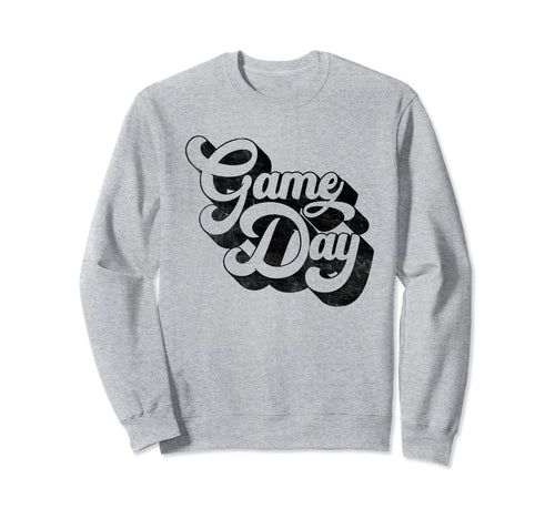 Game Day Black Sports Soccer Football Sweatshirt - Trendy Graphic Unisex - T-Shirt, Sweatshirt, Hoodie