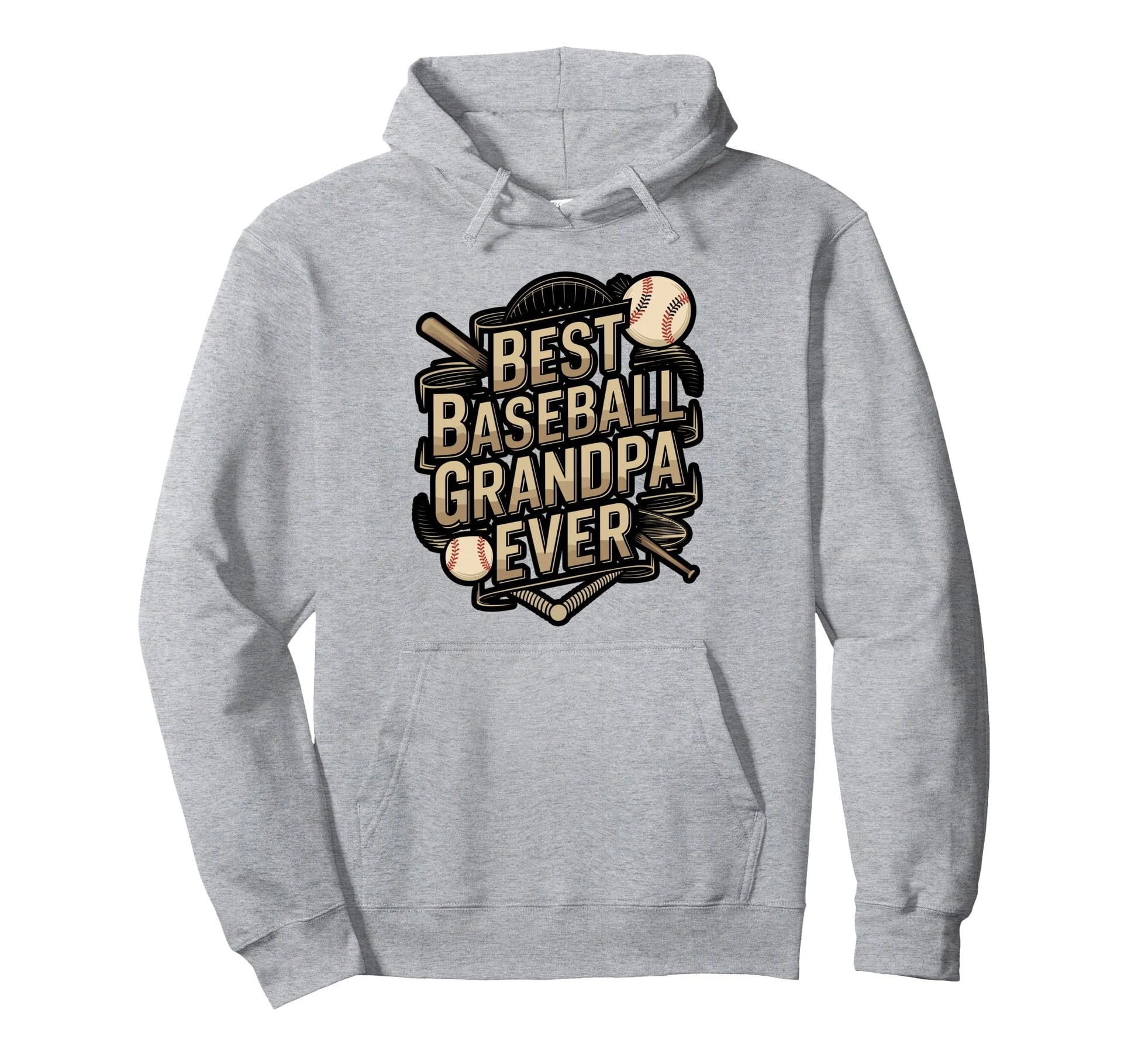 Best Grandpa Ever Baseball Hoodie - Aesthetic Graphic for Adults - T-Shirt, Sweatshirt, Hoodie