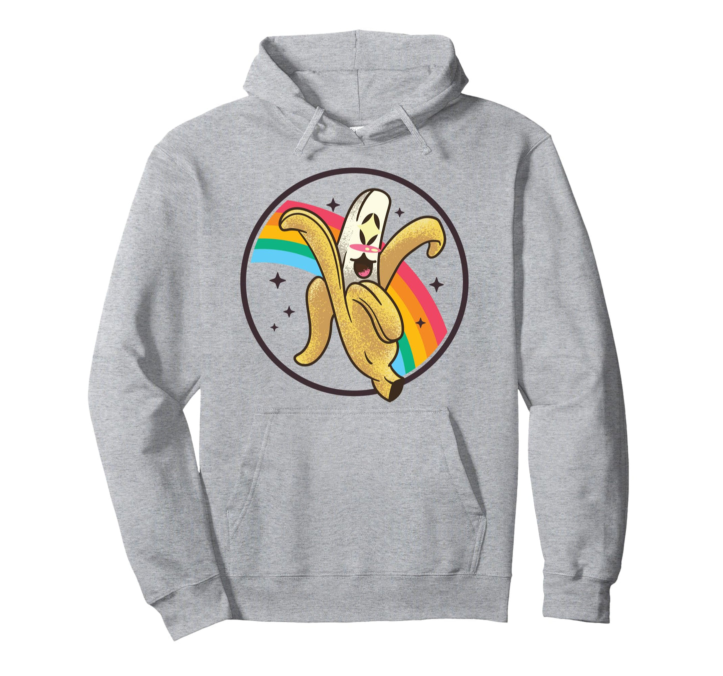 Japanese Banana Kawaii Rainbow Anime Hoodie - Fun Novelty Design Unisex - T-Shirt, Sweatshirt, Hoodie