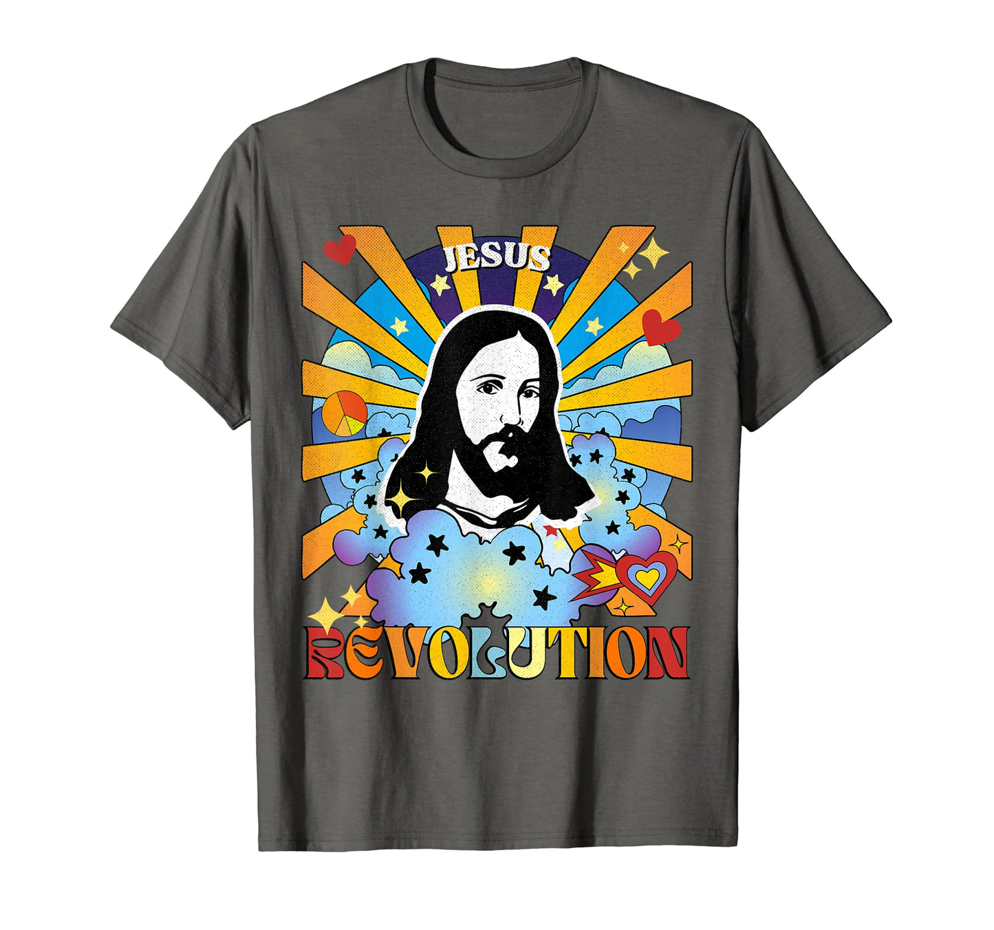 Jesus Revolution Groovy Hippie 60S 70S T-Shirt - Custom Art Print Unisex - T-Shirt, Sweatshirt, Hoodie