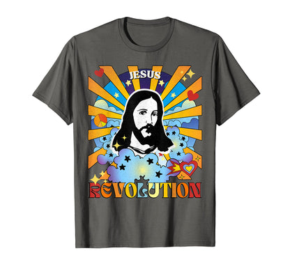 Jesus Revolution Groovy Hippie 60S 70S T-Shirt - Custom Art Print Unisex - T-Shirt, Sweatshirt, Hoodie