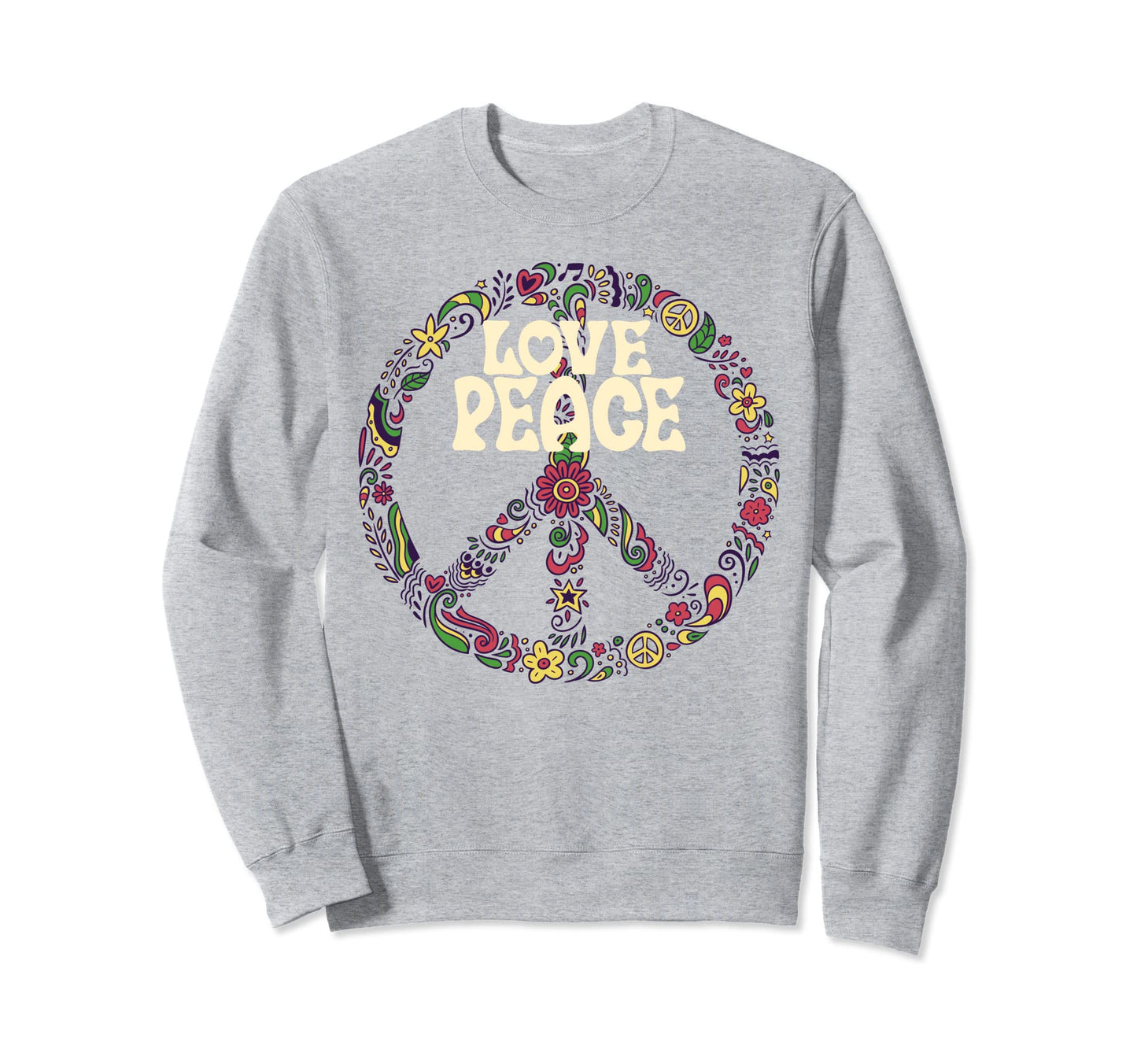 Peace Tie Love Finger Funny Sweatshirt - Casual Everyday Wear Men Women - T-Shirt, Sweatshirt, Hoodie