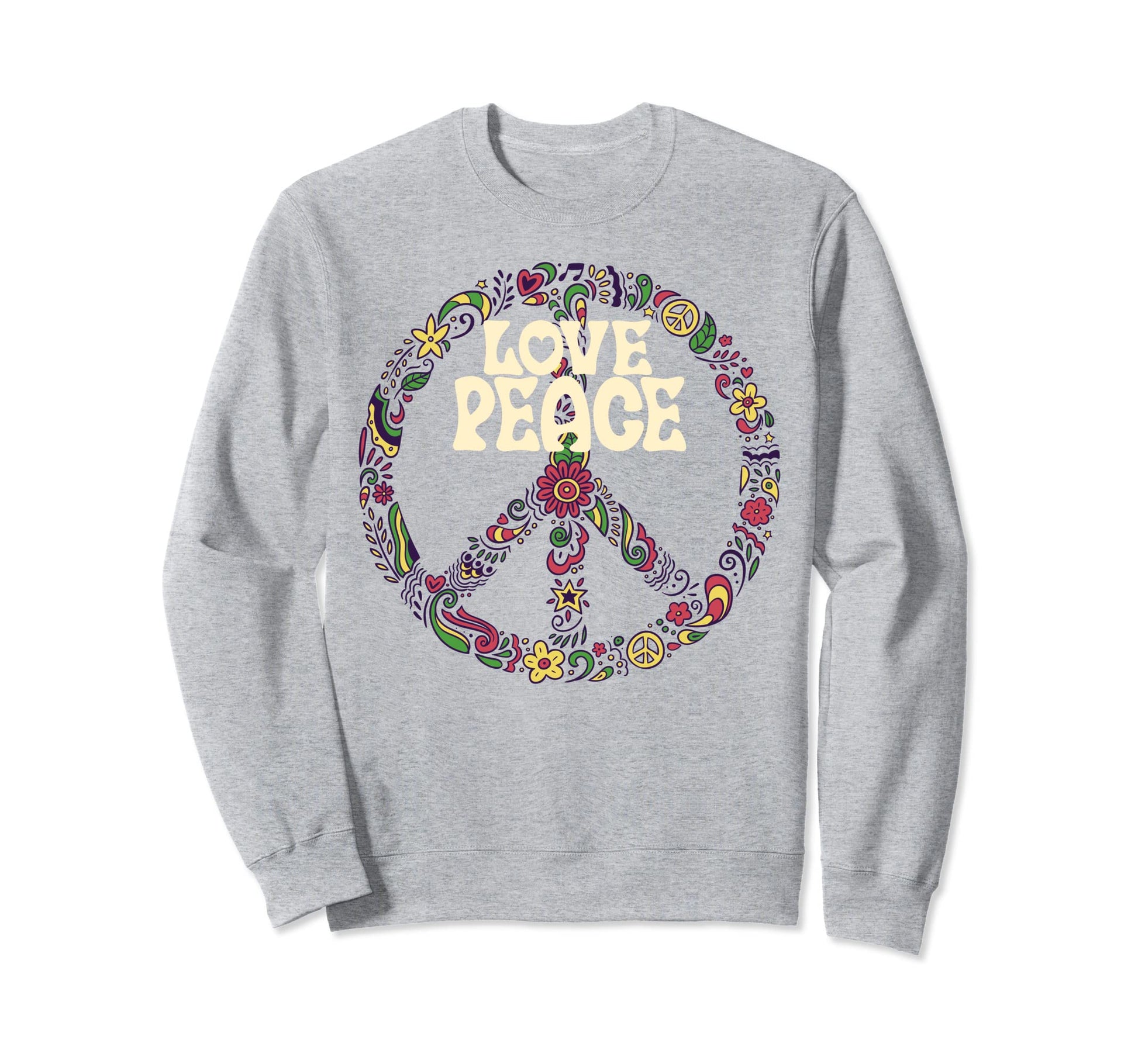 Peace Tie Love Finger Funny Sweatshirt - Casual Everyday Wear Men Women - T-Shirt, Sweatshirt, Hoodie