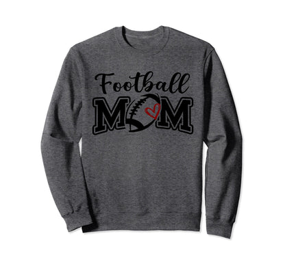 Football Mom Football Game Day Vibes Sweatshirt - Graphic Print Men Women - T-Shirt, Sweatshirt, Hoodie
