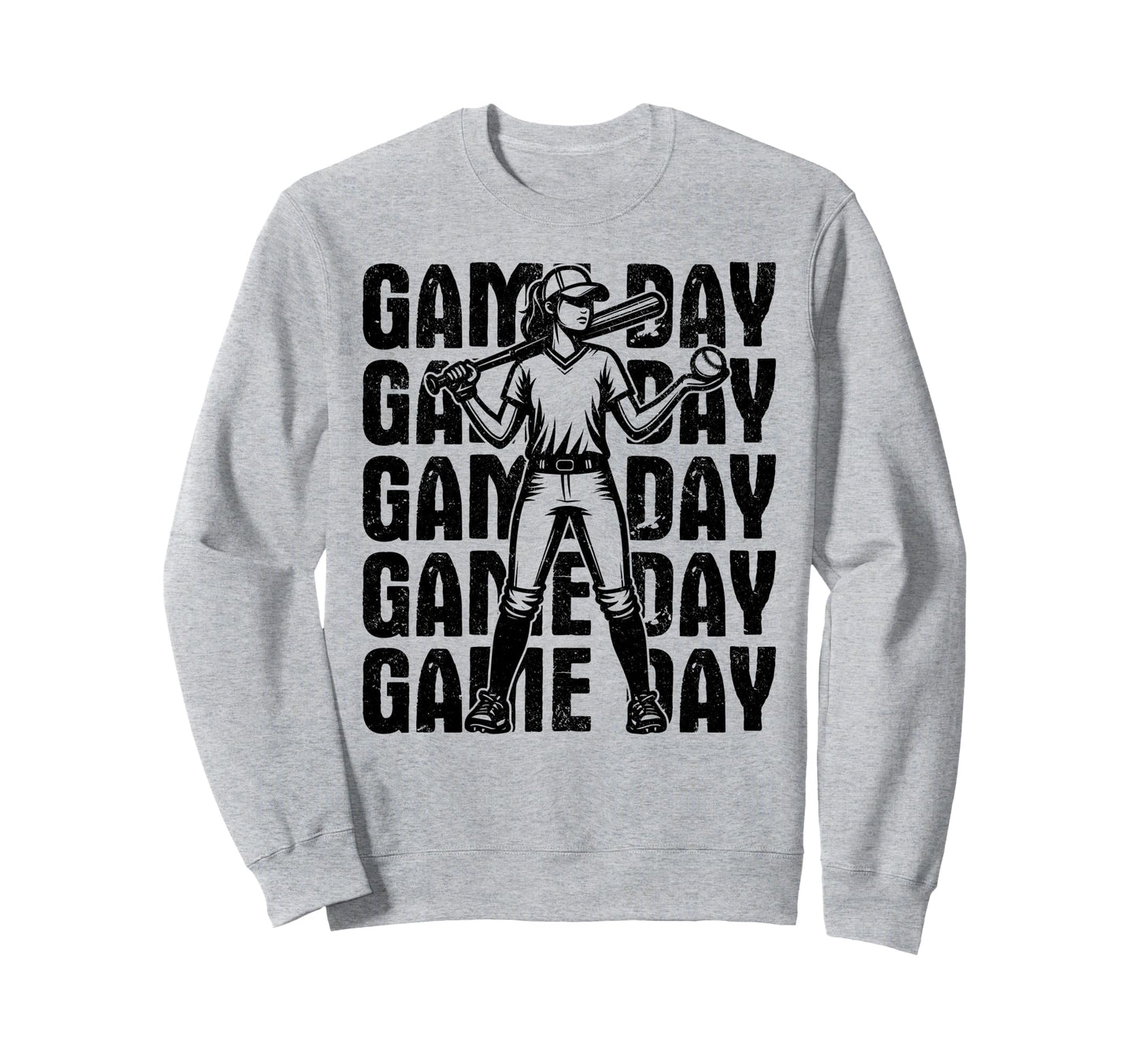 Game Day Softball Softball Mom Sweatshirt - Aesthetic Graphic Unisex - T-Shirt, Sweatshirt, Hoodie