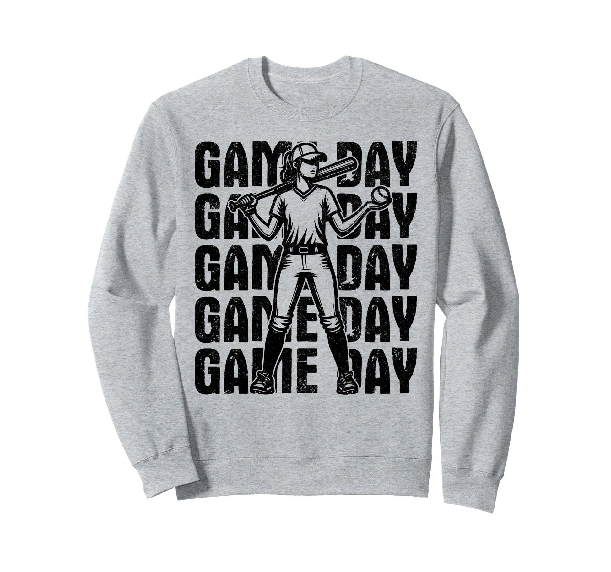 Game Day Softball Softball Mom Sweatshirt - Aesthetic Graphic Unisex - T-Shirt, Sweatshirt, Hoodie