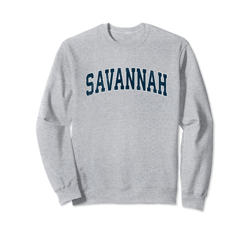 Savannah Georgia Ga Varsity Sports Sweatshirt - Trendy Graphic for Adults - T-Shirt, Sweatshirt, Hoodie