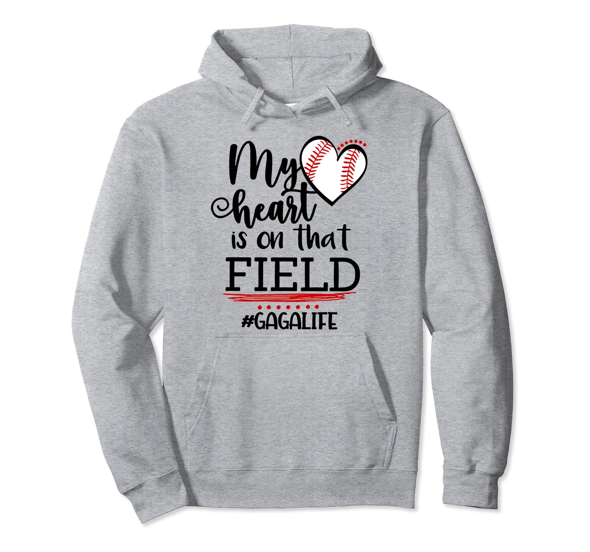 My Heart Is That Field Ballpark Hoodie - Unique Graphic for Adults - T-Shirt, Sweatshirt, Hoodie