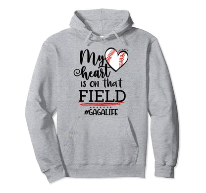 My Heart Is That Field Ballpark Hoodie - Unique Graphic for Adults - T-Shirt, Sweatshirt, Hoodie