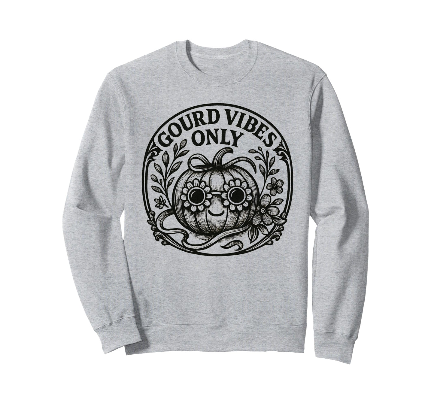 Halloween Boho Pumpkin Pun Funny Sweatshirt - Minimalist Print Unisex - T-Shirt, Sweatshirt, Hoodie