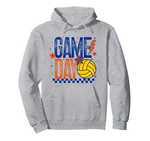 Game Day Water Polo Mom Season Blue Hoodie - Fun Novelty Design for Adults - T-Shirt, Sweatshirt, Hoodie
