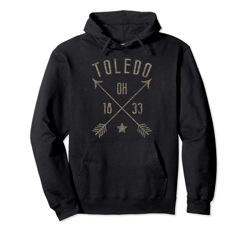 Toledo Ohio Distressed Boho Home Hoodie - Casual Everyday Wear for Adults - T-Shirt, Sweatshirt, Hoodie
