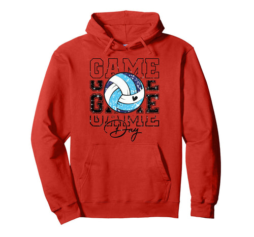 Volleyball Game Day Volleyball Mom Hoodie - Fun Novelty Design Unisex - T-Shirt, Sweatshirt, Hoodie