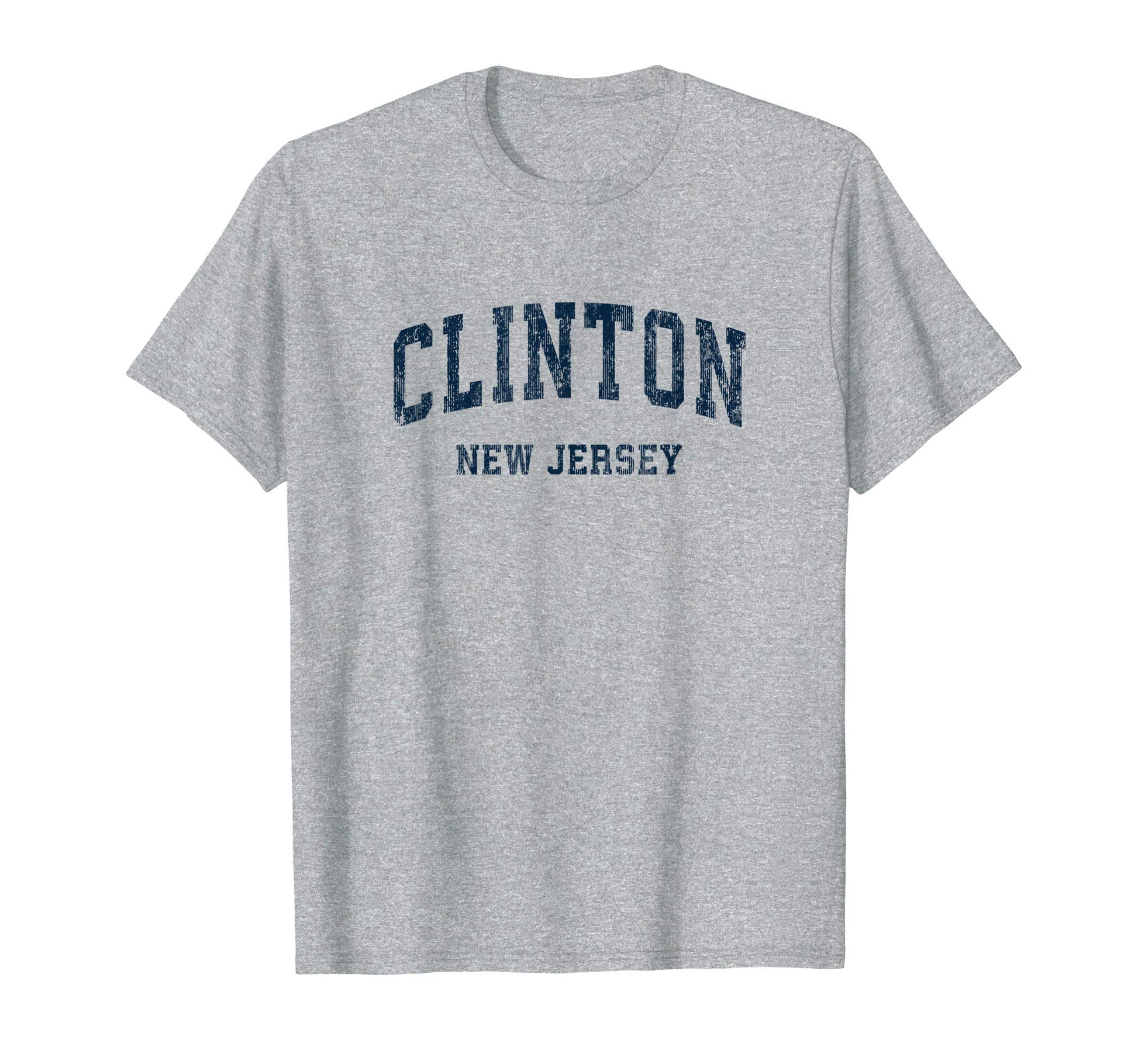 Clinton New Jersey Nj Varsity Sports T-Shirt - Trendy Graphic for Adults - T-Shirt, Sweatshirt, Hoodie