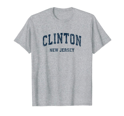 Clinton New Jersey Nj Varsity Sports T-Shirt - Trendy Graphic for Adults - T-Shirt, Sweatshirt, Hoodie