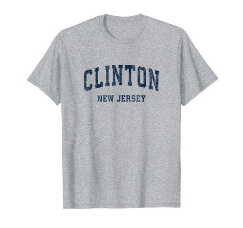 Clinton New Jersey Nj Varsity Sports T-Shirt - Trendy Graphic for Adults - T-Shirt, Sweatshirt, Hoodie