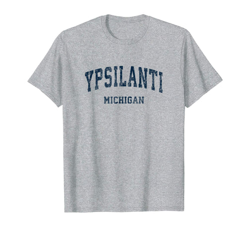 Ypsilanti Michigan Mi Varsity Sports Navy T-Shirt - Streetwear Style Unisex - T-Shirt, Sweatshirt, Hoodie