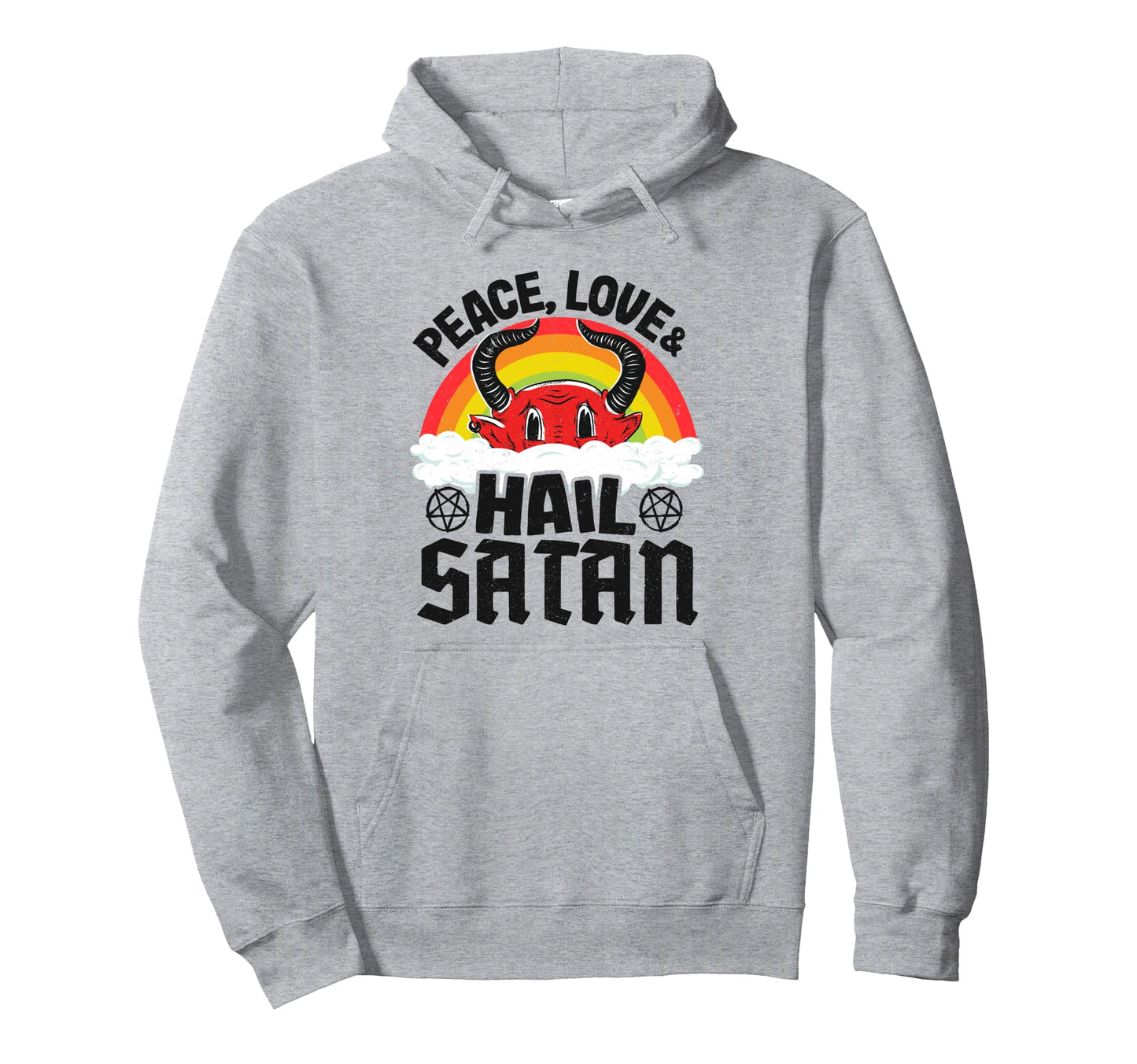 Punk Band Death Metal Rainbow Peace Hoodie - Minimalist Print for Adults - T-Shirt, Sweatshirt, Hoodie