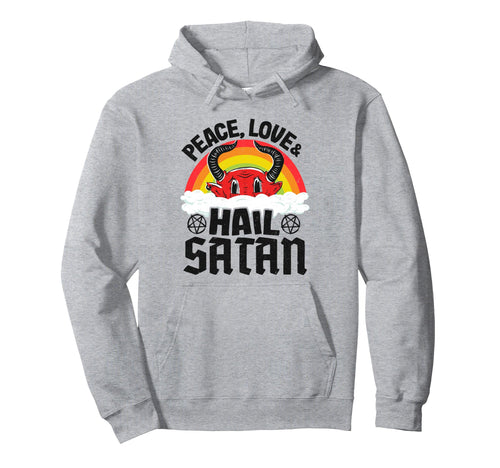 Punk Band Death Metal Rainbow Peace Hoodie - Minimalist Print for Adults - T-Shirt, Sweatshirt, Hoodie
