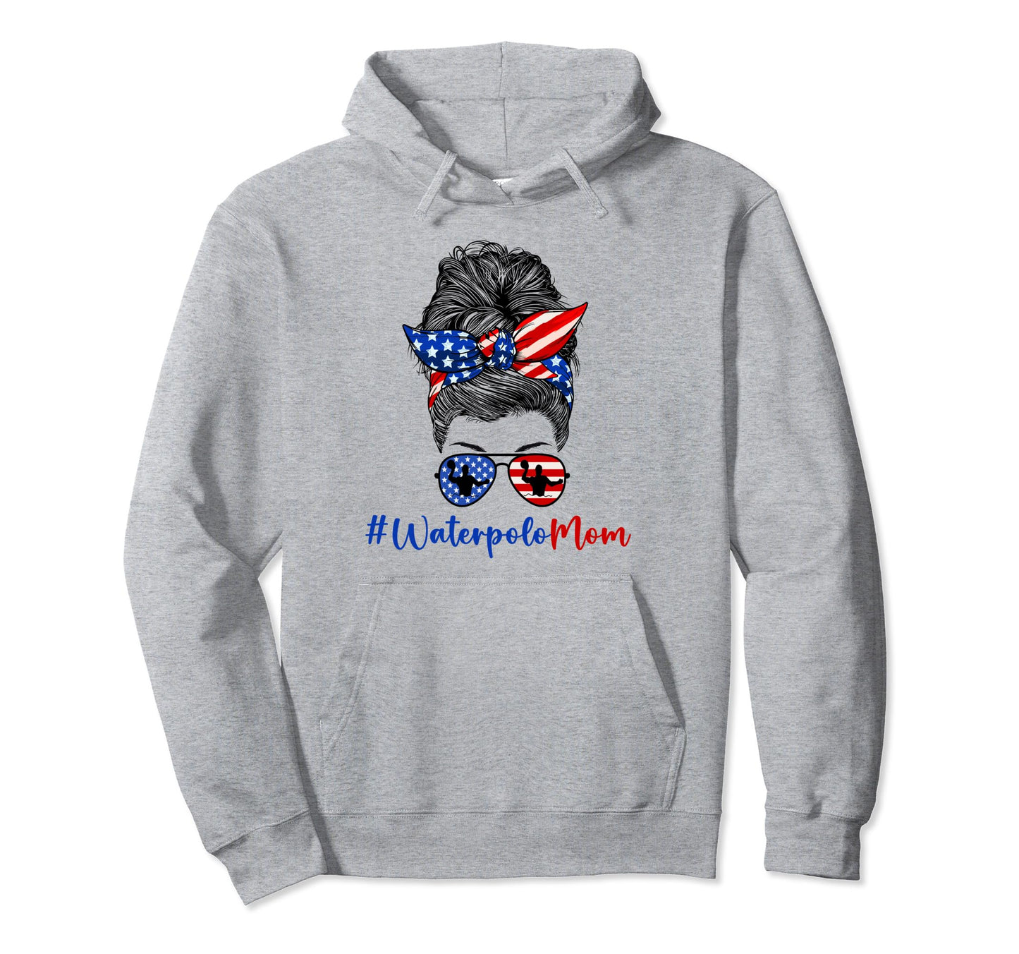 Water Polo Mom Game Day Water Polo Hoodie - Aesthetic Graphic for Adults - T-Shirt, Sweatshirt, Hoodie