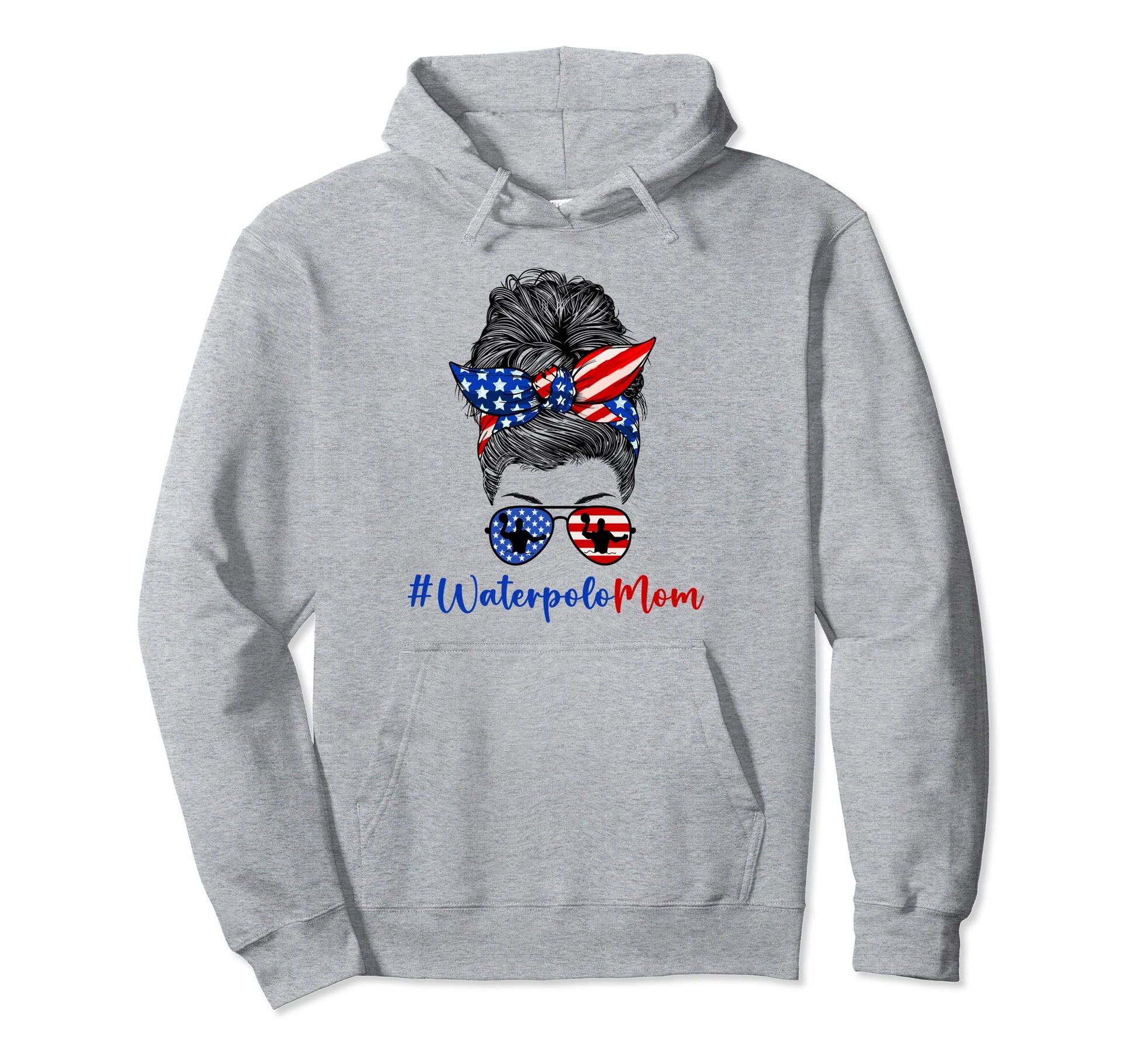 Water Polo Mom Game Day Water Polo Hoodie - Aesthetic Graphic for Adults - T-Shirt, Sweatshirt, Hoodie