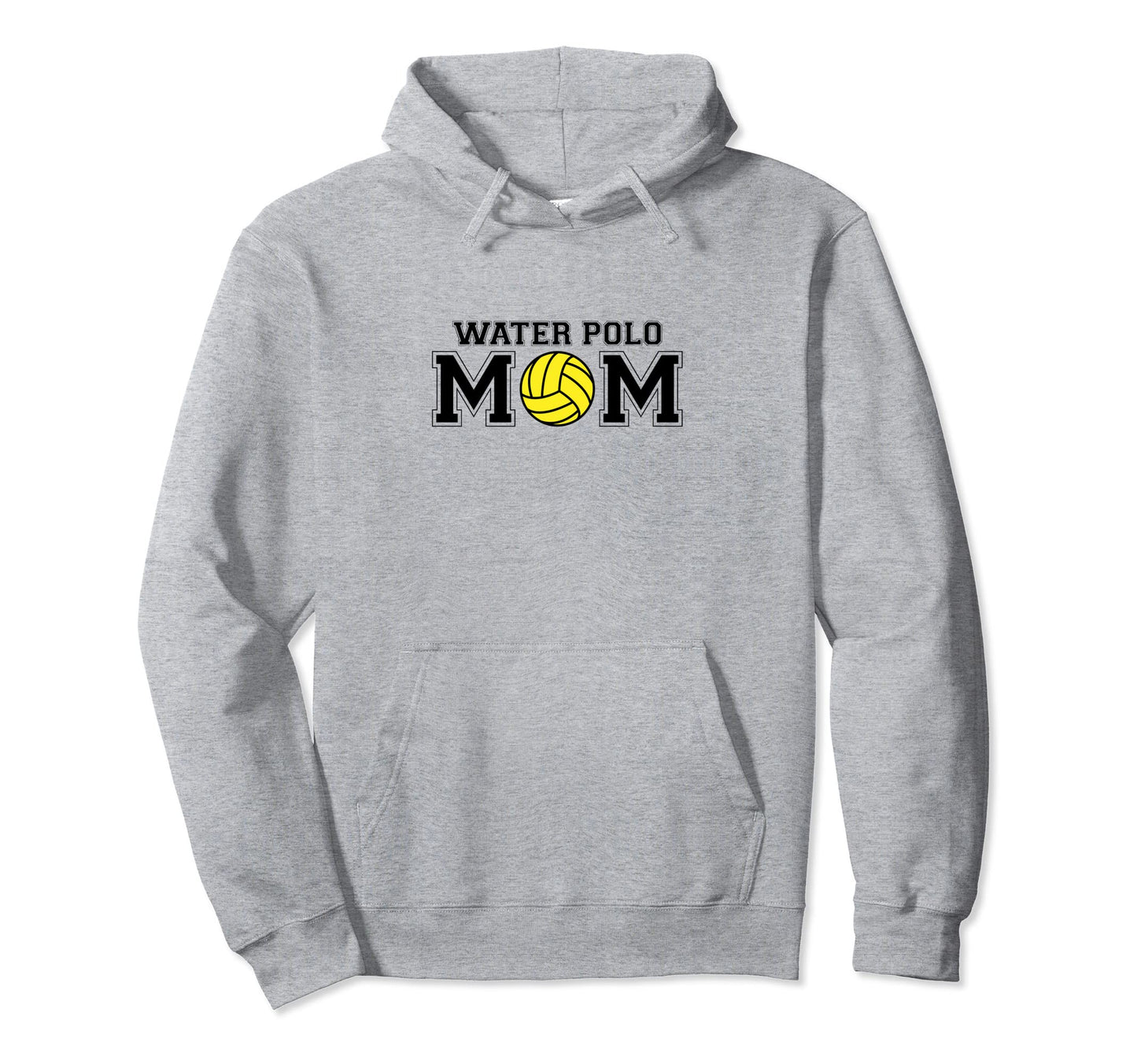 Water Polo Mom Game Day Black Logo Hoodie - Novelty Apparel Men Women - T-Shirt, Sweatshirt, Hoodie