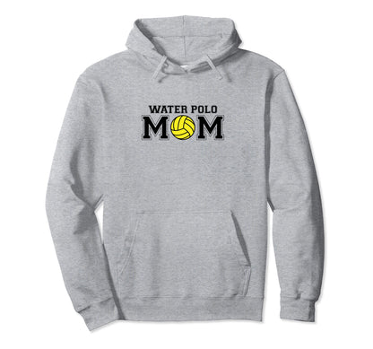 Water Polo Mom Game Day Black Logo Hoodie - Novelty Apparel Men Women - T-Shirt, Sweatshirt, Hoodie
